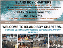 Tablet Screenshot of islandboycharters.com